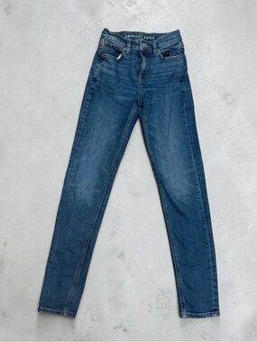 American Eagle Outfitters Dark Indigo 90’s Skinny Stretch Jeans